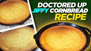 EZ quotDoctored upquot Jiffy cornbread recipe  Yummy and Easy to make  Buttered Cake cornbread butter [upl. by Enaelem248]