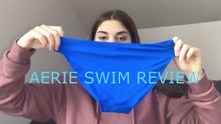 2017 AERIE SWIM REVIEW  Lizzie Tag [upl. by Ahsikin]