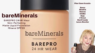 BAREMINERALS BAREPRO FOUNDATION  TRYING OTHER BRANDS makeupover40 makeupover50 foundation [upl. by Guise]