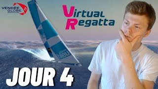 Jour 4 du Vendée Globe 2024 Virtual Regatta offshore [upl. by Berneta]