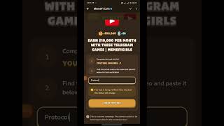 Earn 10000 per month with these telegram games  Memefi code  memefisecretcode [upl. by Housum114]