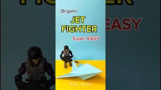 Origami JET FIGHTRE super EASY  How to make a origami JET FIGHTER  PAPER PLANE FOLDING [upl. by Rosetta]