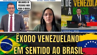 Tv Argentina E Colombiana Milhares De Venezuelanos Em Direção Ao Brasil [upl. by Germana38]