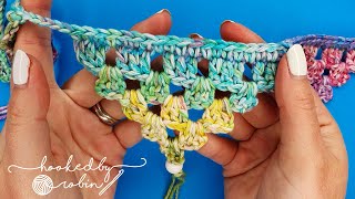 Crochet Granny Triangle Bunting  Garland Pattern [upl. by Kurtzig884]