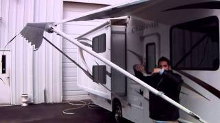 Awning  Howto Operate  RV Travel Trailer or Motor Home [upl. by Yecniuq]