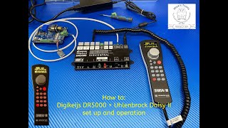 How to set up and operate the Uhlenbrock Daisy 2 throttle on the Digikeijs DR5000 system [upl. by Trinee352]