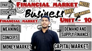 class 12th business studies chapter no 10  Financial Market  part 1  202425 [upl. by Eelrefinnej]