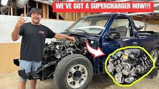 1 Day Engine Transformation We Install a Blower on my OBS Truck [upl. by Norraa]