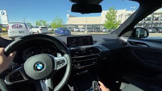 2020 BMW X3 30i Msport package Alpine White Fun Ultimate Driving Machine POV [upl. by Henrietta]