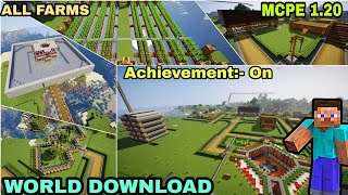 121 MINECRAFT SURVIVAL WORLD  120 SURVIVAL WORLD FOR MINECRAFT POCKET EDITION [upl. by Gelhar591]