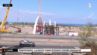 La RN1 de Pierrefonds fermée à la circulation ce dimanche [upl. by Lednahs]