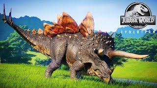 Species Profile  Stegoceratops  Jurassic World Evolution [upl. by Charmane670]