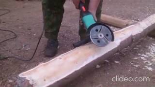 Log Debarker Angle Grinder Attachment [upl. by Rialcnis635]