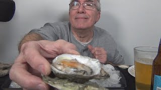 ASMR Eating Raw Oysters [upl. by Rhynd]