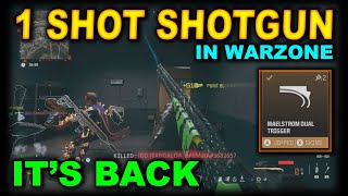 ITS BACK  1 SHOT SHOTGUN  LOCKWOOD 300 WITH MALESTORM DUAL TRIGGER WORKING IN WARZONE SEASON 4 [upl. by Other]