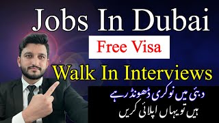 Walk In Interviews  Jobs in Dubai  08 companies are Hiring  Free Visa Jobs in Dubai  Dubai jobs [upl. by Nipha507]