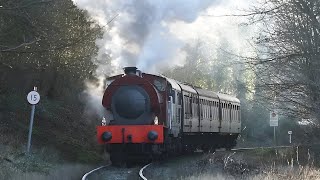 Winter Steam in the Valley  Ecclesbourne Valley Railway  1st January 2024 [upl. by Revkah]