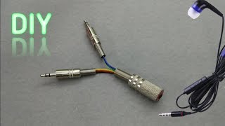 How to Make  Headphone Audio Splitter  Headphone in Audio amp Mic Out [upl. by Georgianne836]