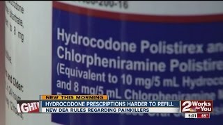 Hydrocodone prescriptions harder to refill [upl. by Aicekal]