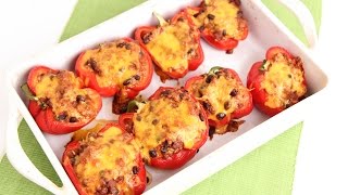 Chili Stuffed Peppers Recipe  Laura Vitale  Laura in the Kitchen Episode 820 [upl. by Ennairod]