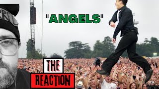 SQUIRREL Reacts to Robbie Williams  Angels  Live at Knebworth   370000 singing along [upl. by Ylerebmik874]