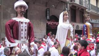 Gigantes cabezudos y kilikis 11 07 2017 San Fermín Giants and Big headeds troupe Erraldoiak [upl. by Ignatius896]