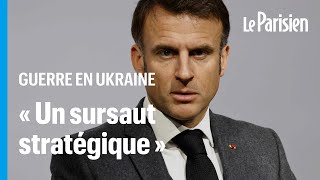 Emmanuel Macron appelle les alliés de lUkraine à « ne pas être lâches » [upl. by Jet]