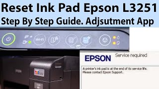 Epson Service Required Solution FREE L3210L3215L3216L3250L3251 Ink Pad Reset [upl. by Sucram377]