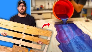 I Build A River Table from FREE Pallets… will it sell [upl. by Enniroc526]