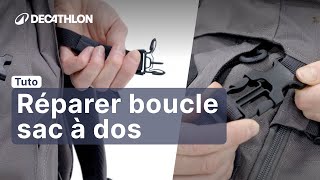 TUTO  Comment réparer la boucle de son sac à dos  🎒  Decathlon [upl. by Nilhsa]