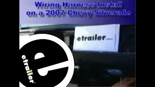 etrailer  Trailer Wiring Harness Installation  2007 Chevrolet Silverado [upl. by Azile]