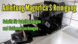 Delonghi Magnifica S reinigen und Schimmel vorbeugen  Reinigung Kaffeemaschine Delonghi Magnifica s [upl. by Noxin]