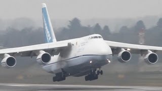 Antonov An124 Departure  Very loud HD [upl. by Rovaert]