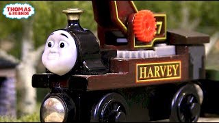 CGI Harvey the Crane Engine  Custom Thomas Wooden Railway Model 19 [upl. by Lexie]