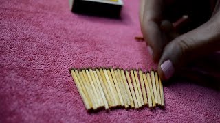 ASMR Matches  Playing With Matches amp Matchbox  For Relaxing [upl. by Grosvenor]