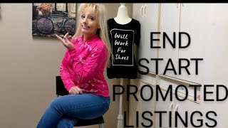 HOW TO END EBAY PROMOTED LISTINGS OR START PROMOTED LISTINGS USING BULK EDIT TOO [upl. by Uziel]