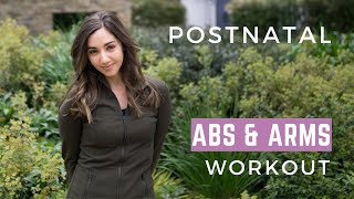 Postnatal Abs amp Arms Workout  10 Minutes [upl. by Sprung]