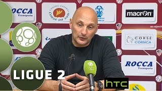 Conférence de presse AC Ajaccio  Havre AC 11  20152016 [upl. by Ylicec]