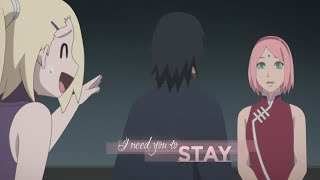 SasuSaku  I Need You To Stay [upl. by Itoc]