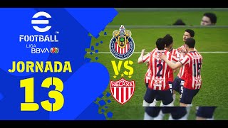 Guadalajara 42 Necaxa  Jornada 13  Apertura 2024 gameplay [upl. by Rednijar]