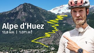 Härtester Anstieg  Tour de France Selbstversuch Alpe d’Huez 2024 [upl. by Eseekram477]