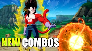 DBFZ  Sick COMBOS with the NEW SSJ4 Vegeta 🔥😎 [upl. by Murtagh]