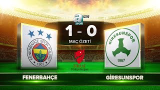 Fenerbahçe 10 Giresunspor  Maç özeti [upl. by Atinehc]