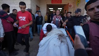 Gaza medic realises dead body is his mother killed in Israeli strike [upl. by Pamelina597]