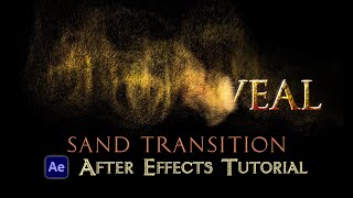 Text to Sand Transition  After Effects Tutorial No Plugins [upl. by Sokairyk14]