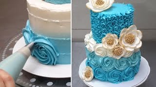 Stunning Cake Decorating Technique Like a Pro  Most Satisfying Chocolate Cake Decorating Ideas [upl. by Sevein185]