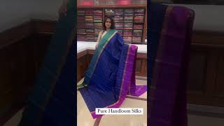 Handwoven Silkssaree mylapore handloom chennai silkclothing silkfabric [upl. by Assyram]