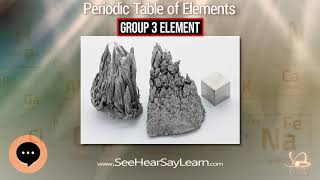 Group 3 element 🔬⚛️🔬 Periodic Table of Elements Series 🔬⚛️🔬 [upl. by Odnama]