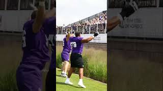 Rookies loving the Skol Chant 👏 vikingscamp [upl. by Laney]