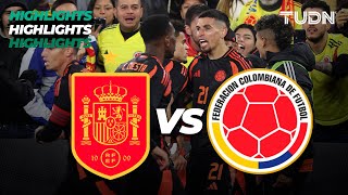 HIGHLIGHTS  España vs Colombia  Amistoso Internacional  TUDN [upl. by Cartie]